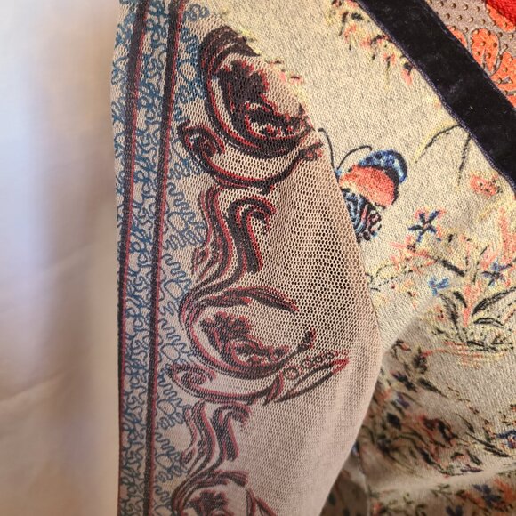 Vintage Lulu H Tatto Sleeve Cardigan | Size Medium/Large - Picture 4 of 8